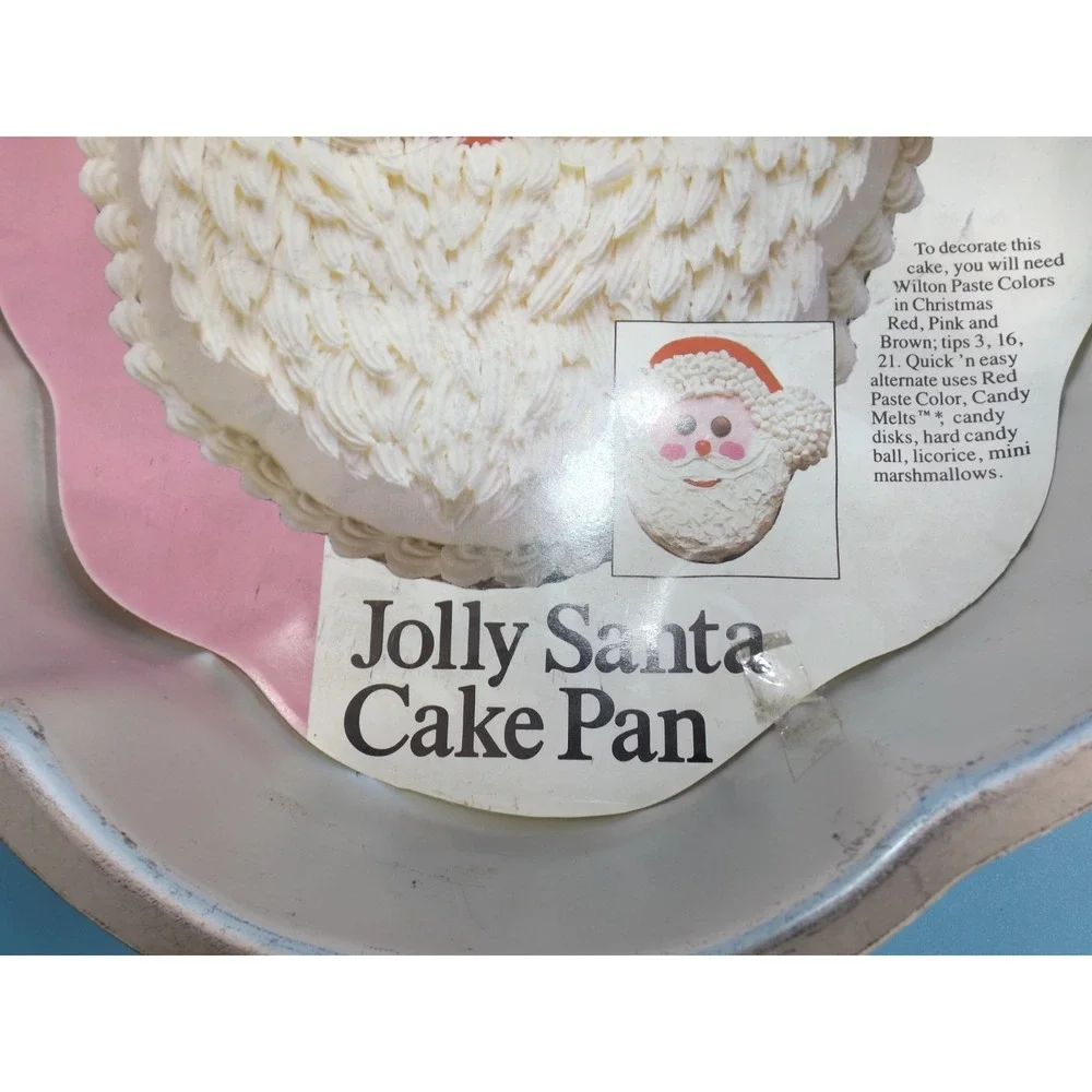 Vintage 1987 Wilton Jolly Santa Cake Pan 12